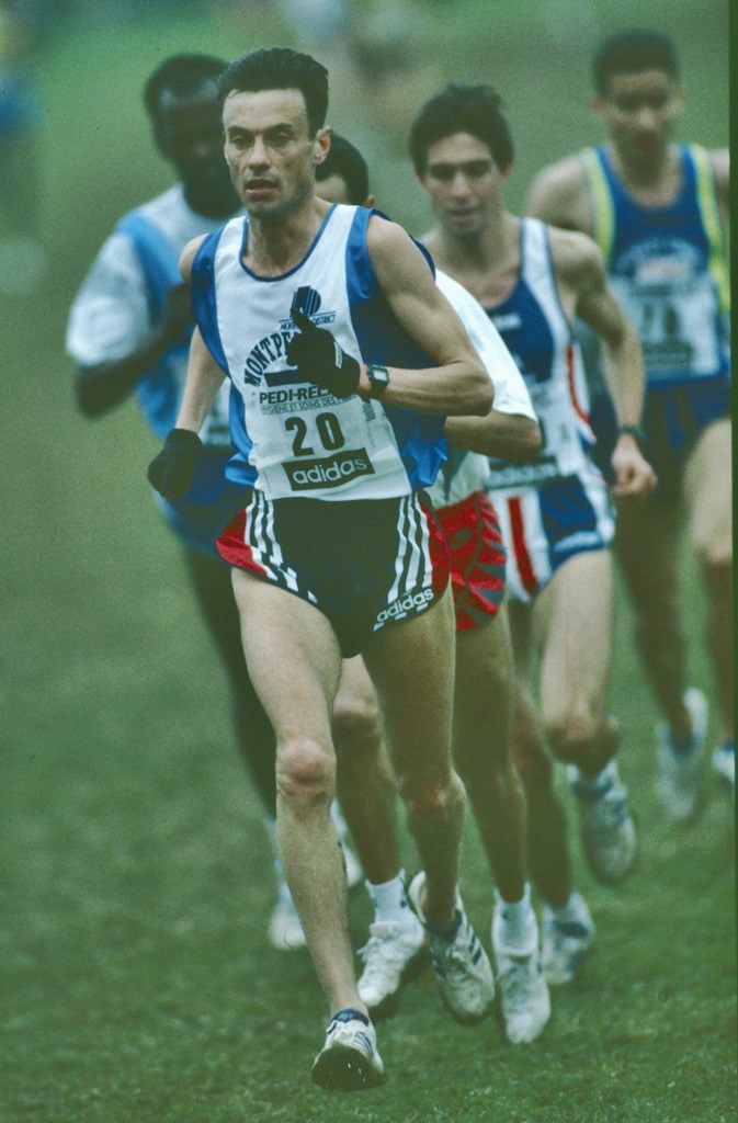 Bruno Le Stum en route vers son titre de champion de France de cross en 1991